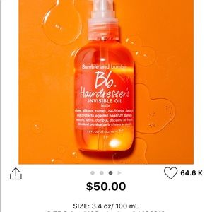 Bumble and bumble invisible oil